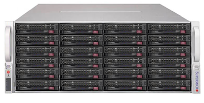 Supermicro Storage SuperServer 640P-E1CR36H front detail