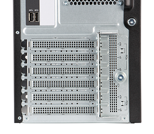 HPE ML110 gen10 server tower rear view