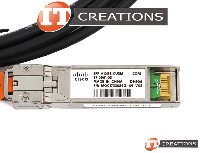 37-0961-03 CISCO 10GB/S ETHERNET SFP+ COPPER 3M TWINAX CABLE