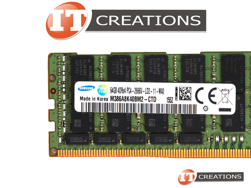 DELL COMPATIBLE 64GB PC4-21300 DDR4-2666V-L LOAD REDUCED 4DRX4 CL19 288 PIN  1.20V MEMORY MODULE LRDIMM ( PC4-2666V-L 4RX4 ) (4JMGM)