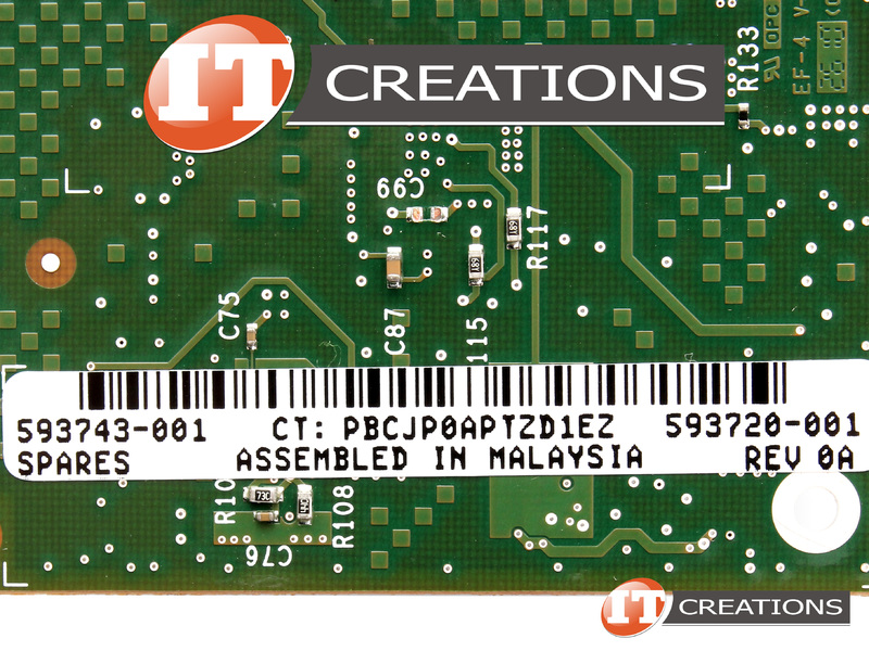 593722-B21-LOW P HP NC365T 4-PORT PCI-E 2.0 X4 10 / 100 / 1000BASE