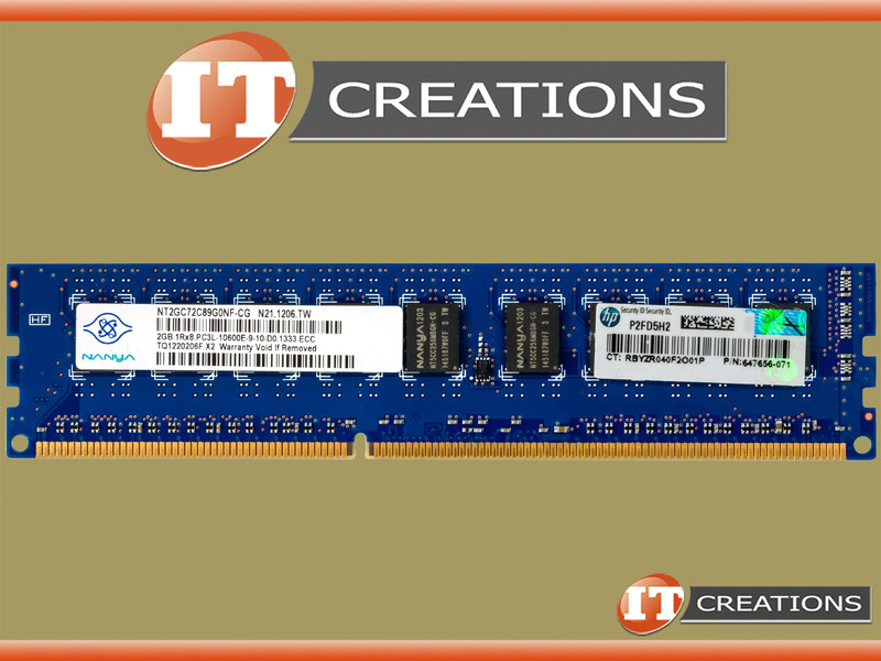 664694-001-REF - Refurbished - HP / MICRON 2GB PC3L-10600E DDR3