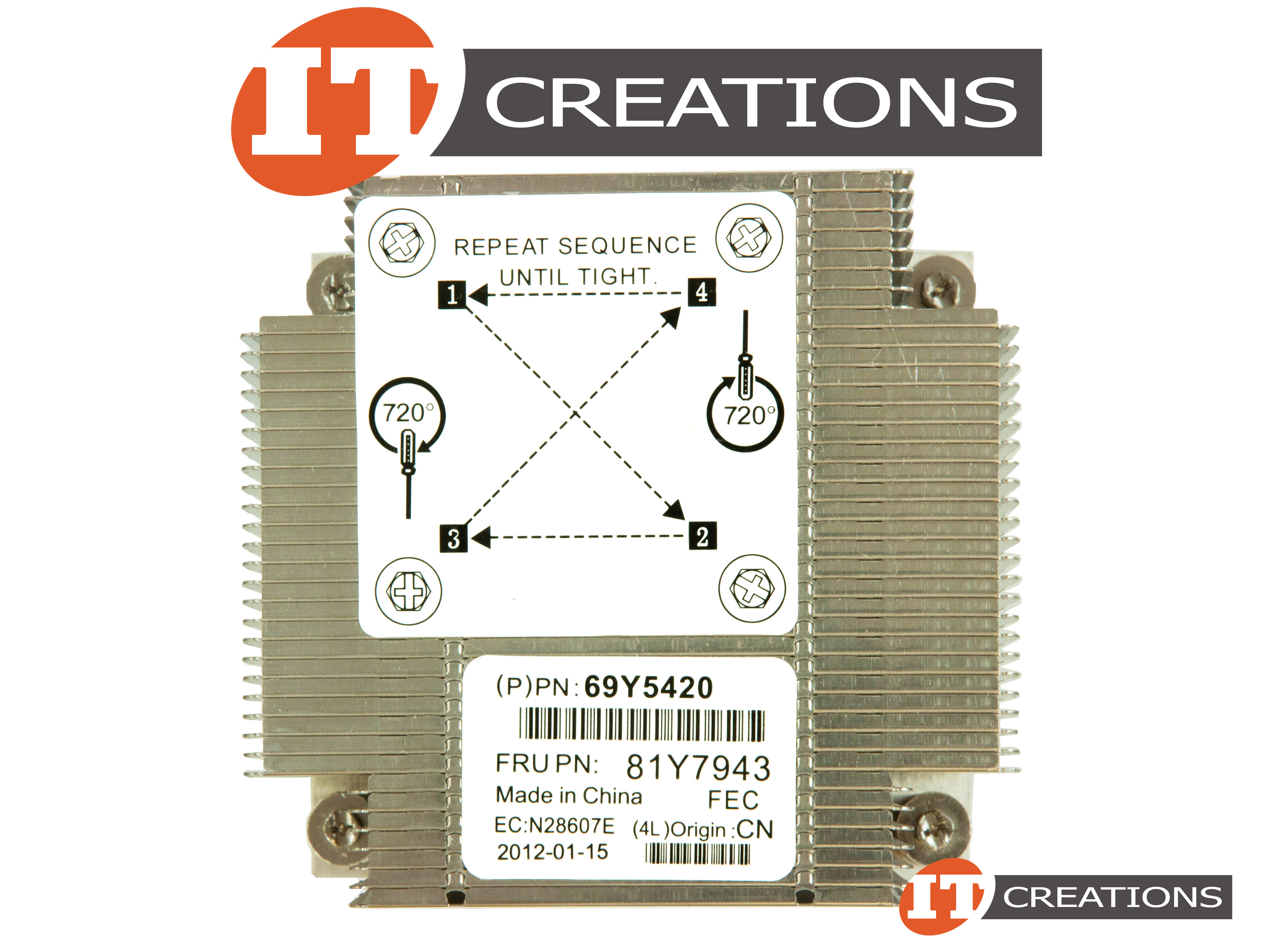 81Y7943 IBM HEATSINK FOR IBM SYSTEM X3100 M4 - LATCH TYPE