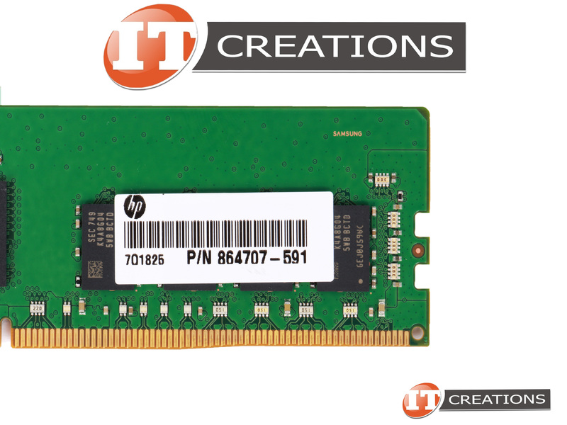 HP 16GB PC4-21300 DDR4-2666V-R REGISTERED ECC 1RX4 CL19 288 PIN 1.20V  MEMORY MODULE ( PC4-2666V-R ) (864707-591)
