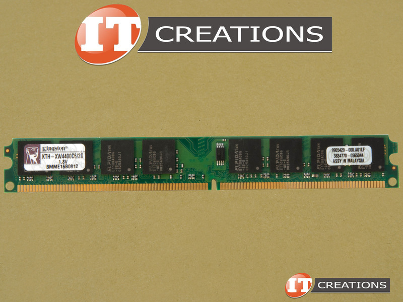 9905429-008.A01LF KINGSTON 2GB PC2-6400 DDR2-800 UNBUFFERED ECC CL6 240 PIN 1.8V VERY LOW VLP MEMORY MODULE ( KTH-XW4400C6/2G )