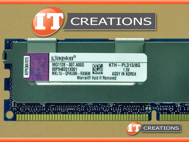 9931128-007.A00G KINGSTON 8GB PC3-10600R DDR3-1333 REGISTERED ECC