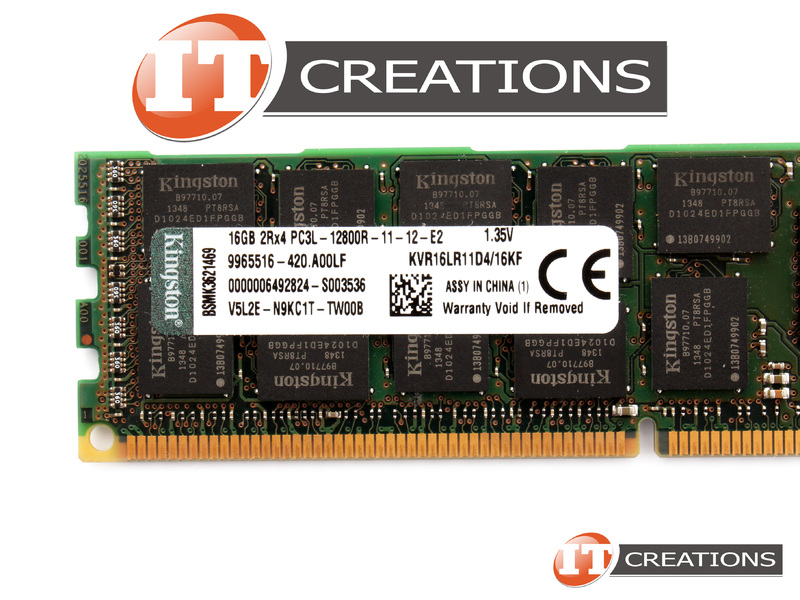 9965516-420.A00LF KINGSTON 16GB PC3L-12800R DDR3-1600 REGISTERED 