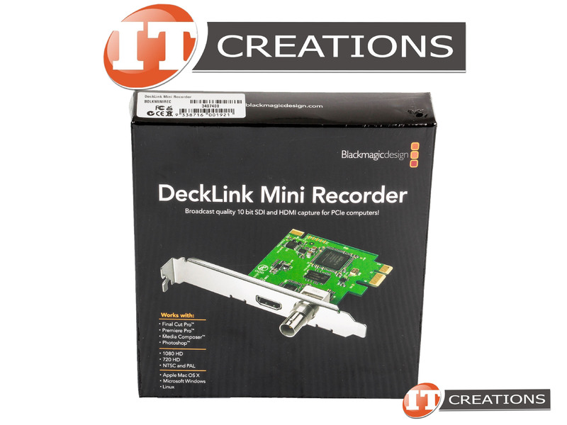 BDLKMINIREC-RETAIL - Retail - BLACKMAGIC DESIGN DECKLINK MINI