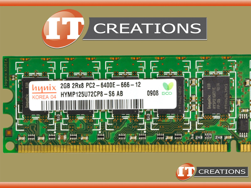 HYNIX 2GB PC2-6400E DDR2-800 UNBUFFERED ECC 2RX8 CL5 240 PIN 1.8V MEMORY  MODULE (HYMP125U72CP8-S6)