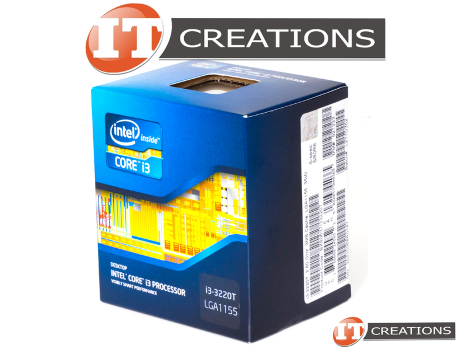 INTEL CORE I3 DUAL CORE PROCESSOR I3-3220T 2.80GHZ 3MB SMART CACHE 5GT/S  BUS SPEED TDP 35W FCLGA1155 ( IVY BRIDGE ) (I3-3220T-RETAIL)