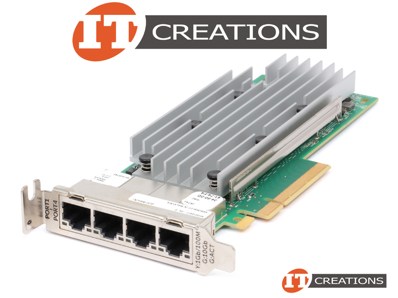 DELL CAVIUM QLOGIC FASTLINQ QL41164HLRJ CNA 10GBASE-T 4 PORT PCI-E 3.0 X8  CONVERGED NETWORK ADAPTER - 10GB ( 4 ) FOUR RJ45 PORTS ( RJ-45 ) (JKT42-LOW 