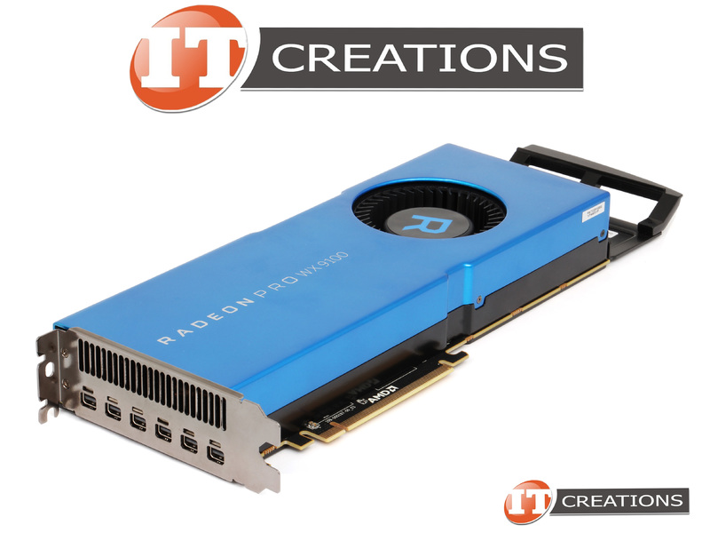 HP AMD RADEON PRO WX 9100 GPU 16GB 4096 STREAM CORES MEMORY INTERFACE 2048  HBM2 MEMORY BANDWIDTH 484GB/S PCI-E 3.0 X16 GRAPHICS PROCESSING UNIT VIDEO 