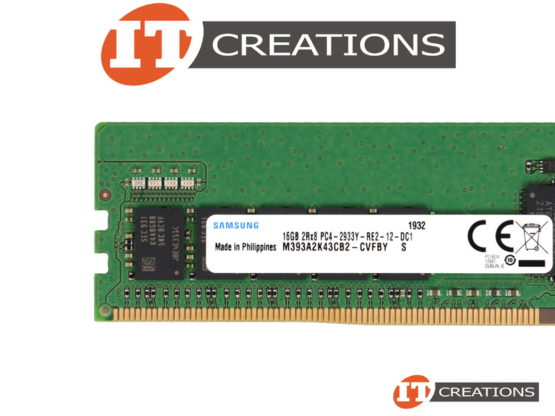 SAMSUNG 16GB PC4-23466Y-R DDR4-2933Y-R REGISTERED ECC 2RX8 CL21 288 PIN  1.20V MEMORY MODULE ( PC4-2933Y-R ) (M393A2K43CB2-CVFBY)
