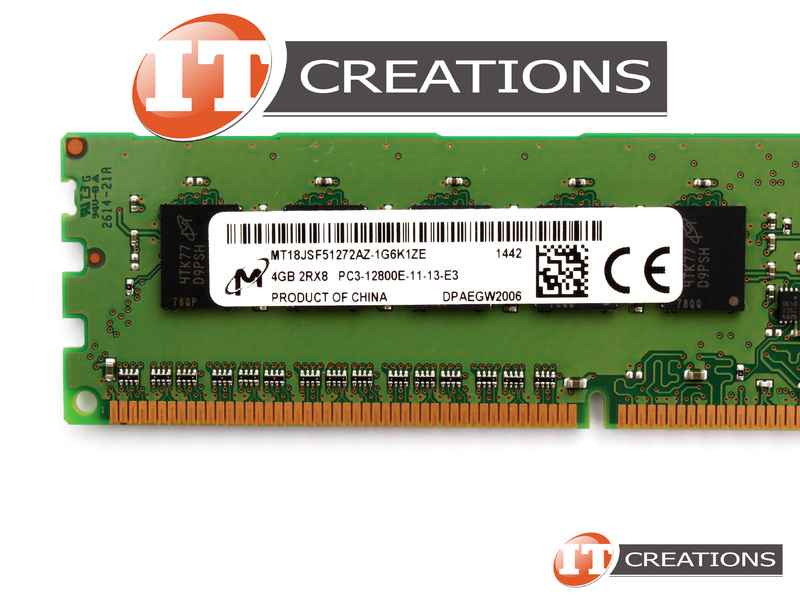 Micron 4GB PC3-12800 1600 MHz ECC REG 1Rx8 LV MT9KSF51272PZ-1G6E2 Used
