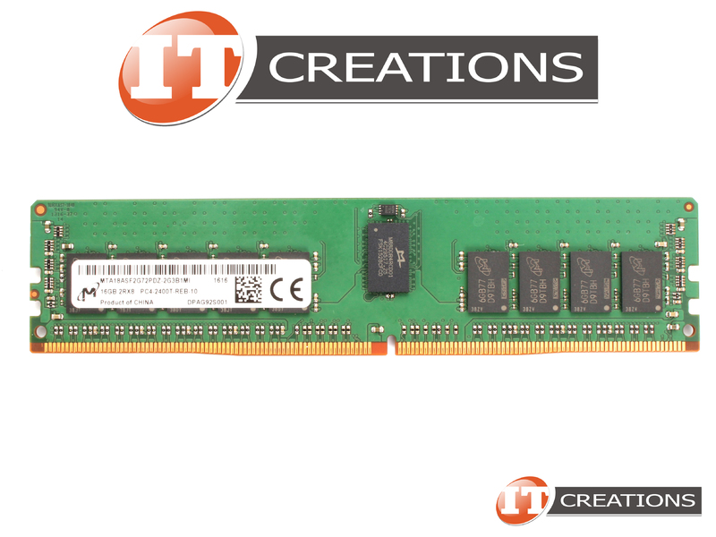 MICRON 16GB PC4-19200T-R DDR4-2400T-R REGISTERED ECC 2RX8 CL17 288 PIN  1.20V MEMORY MODULE ( PC4-2400T-R ) (MTA18ASF2G72PDZ-2G3B1MI)