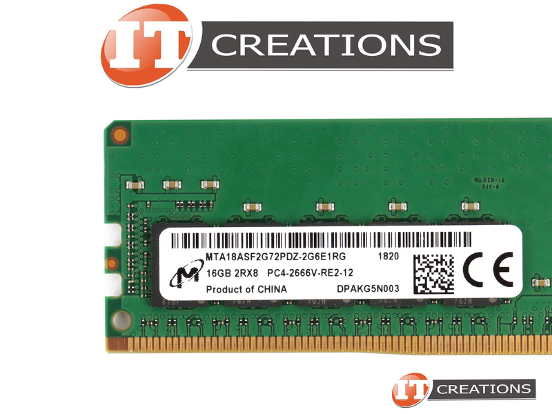MICRON 16GB PC4-21300R DDR4-2666V-R REGISTERED ECC 2RX8 CL19 288 PIN 1.20V  MEMORY MODULE ( PC4-2666V-R ) (MTA18ASF2G72PDZ-2G6E1RG)