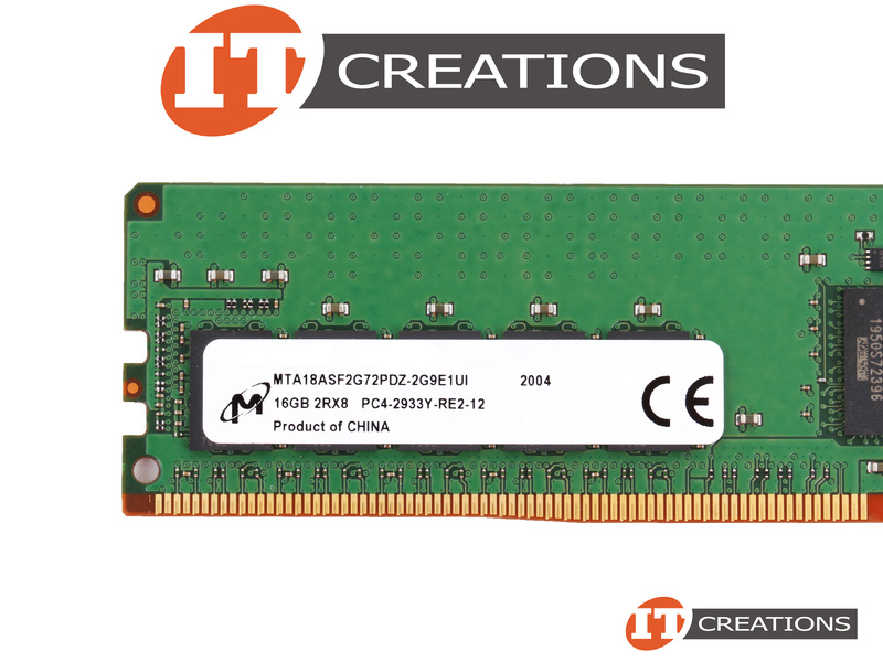MICRON 16GB PC4-23466 DDR4-2933Y-R REGISTERED ECC 2RX8 CL21 288 PIN 1.20V  MEMORY MODULE ( PC4-2933Y-R ) (MTA18ASF2G72PDZ-2G9E1UI)