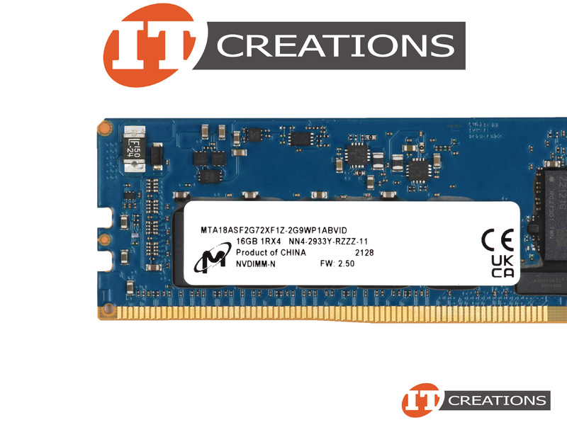 MICRON 16GB PC4-23466 NN4-2933Y-R NON VOLATILE REGISTERED ECC 1RX4 288 PIN  1.20V MEMORY MODULE NVDIMM / NVRDIMM ( PC4-2933 / DDR4-2933 ) 