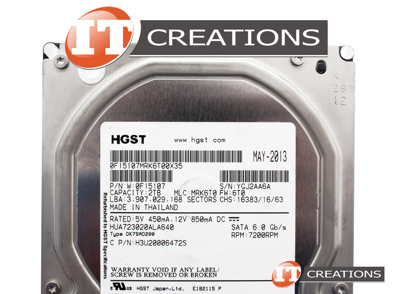 HUA723020ALA640 - Refurbished - HITACHI GLOBAL 2TB 7.2K RPM SATA