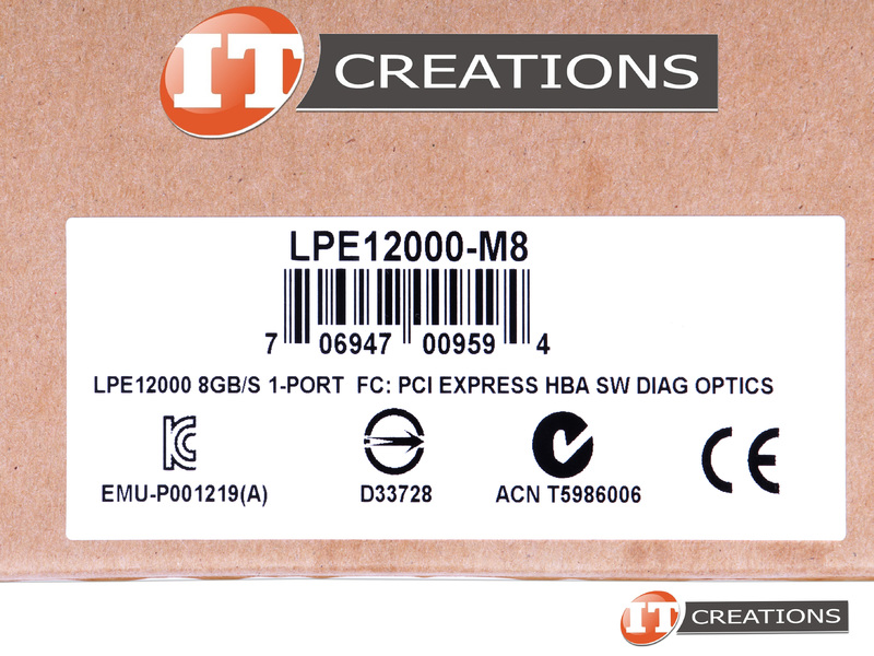 LPE12000-M8-NEW - New - BROADCOM / EMULEX LIGHTPULSE LPE12000 HBA