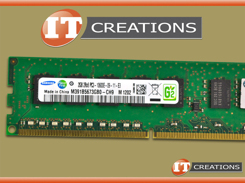 M391B5673GB0-CH9 SAMSUNG 2GB PC3-10600E DDR3-1333 UNBUFFERED ECC 2RX8 CL9  240 PIN 1.5V MEMORY MODULE