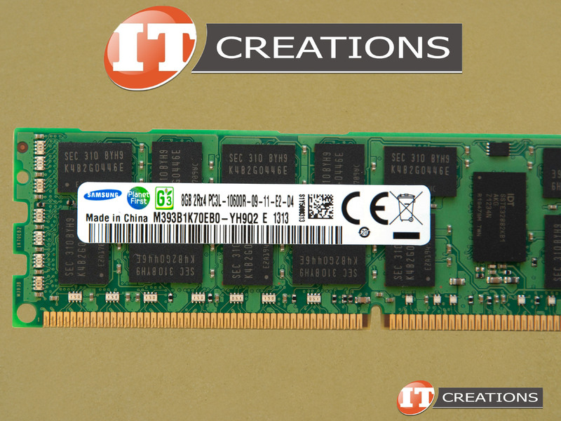 M393b1k70eb0 Yh9q2 Samsung 8gb Pc3l 10600r Ddr3 1333 Registered Ecc 2rx4 Cl9 240 Pin 1 35v Low Voltage Memory Module