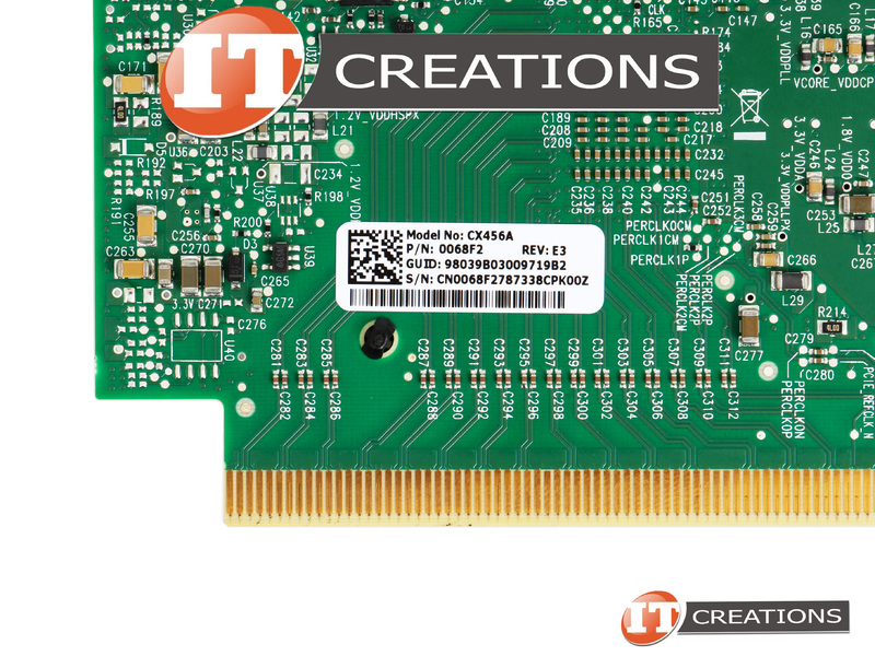 DELL MELLANOX CONNECTX-4 DUAL PORT EDR 100GB/S INFINIBAND PCI-E 3.0 X16  QSFP28 NETWORK ADAPTER - ENHANCED DATA RATE IB - MODEL CX456A ( 2 ) TWO  QUAD