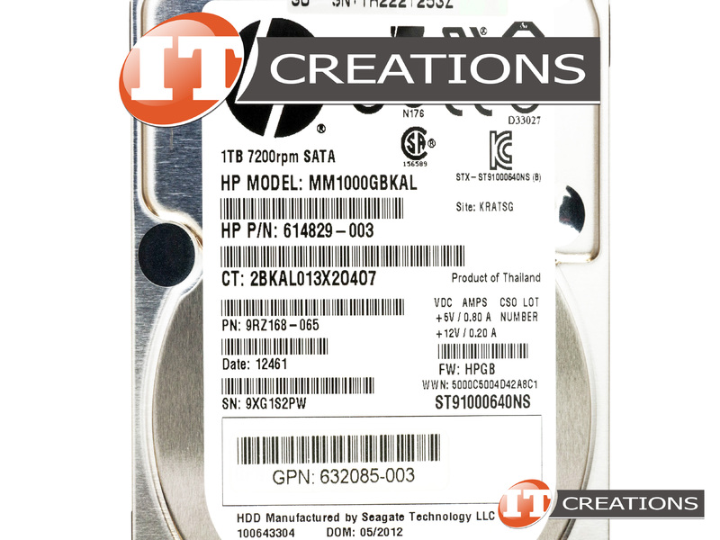 MM1000GBKAL - Used - HP / SEAGATE 1TB 7.2K RPM SATA III 2.5 INCH