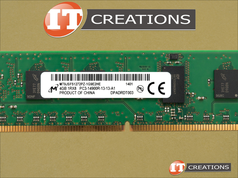 MICRON 4GB PC3-14900R DDR3-1866 REGISTERED ECC 1RX8 CL13 240 PIN 1.5V  MEMORY MODULE (MT9JSF51272PZ-1G9E2HE)