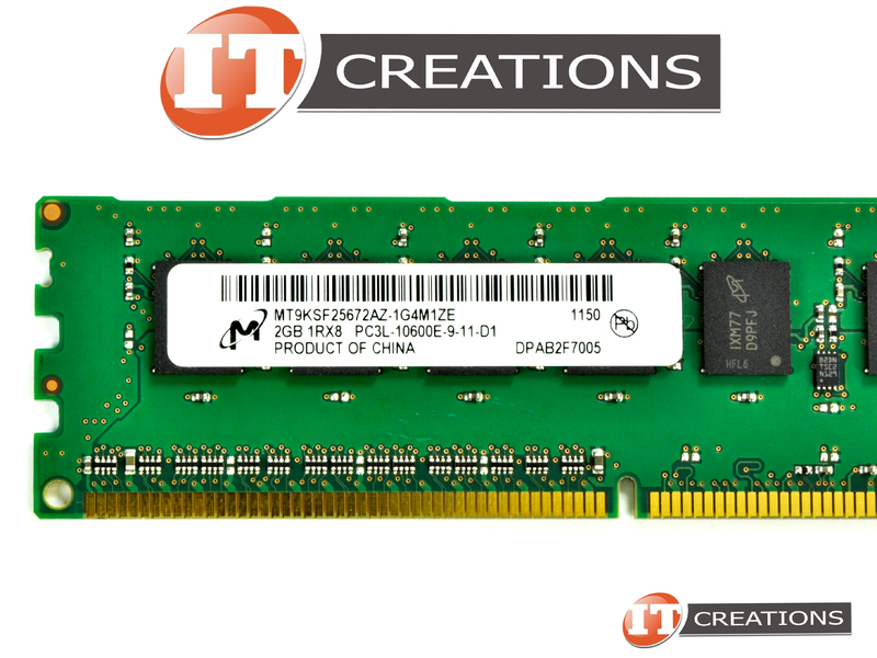 MT9KSF25672AZ-1G4M1ZE MICRON 2GB PC3L-10600E DDR3-1333 UNBUFFERED 