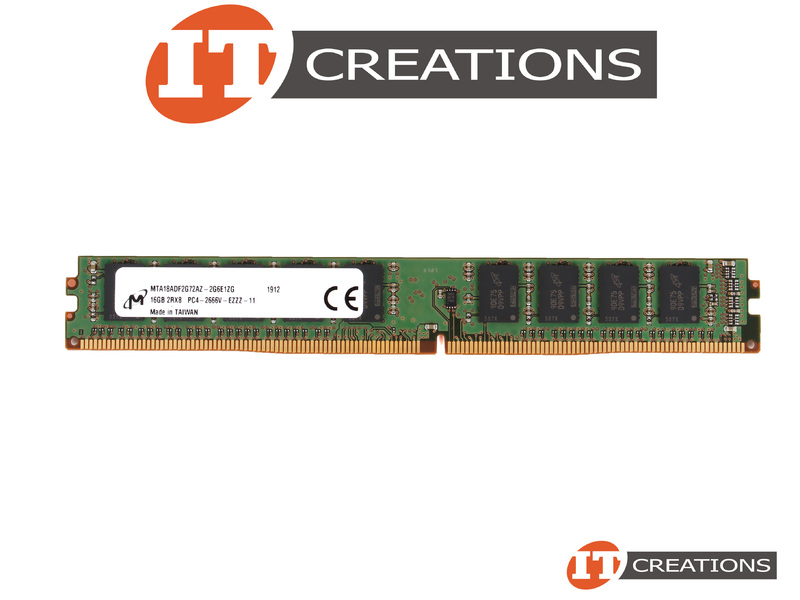 MICRON 16GB PC4-21300 DDR4-2666V-E UNBUFFERED ECC 2RX8 CL19 288 PIN 1.20V  VERY LOW PROFILE MEMORY MODULE VLPDIMM ( PC4-2666V-E )