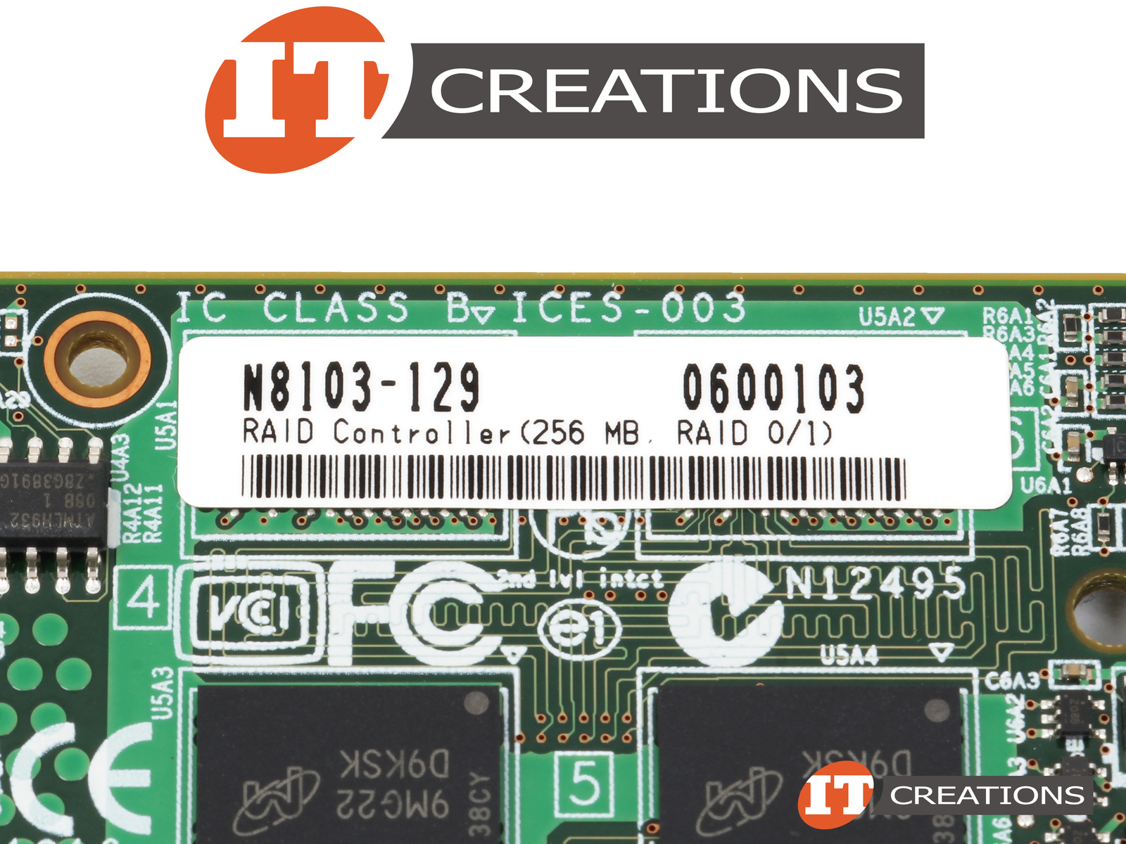 LSI MEGARAID SAS 9264-8I ( 2 ) TWO INTERNAL MINI SAS SFF-8087 CONNECTIONS  256MB CACHE CONTROLLER (N8103-129-HIGH P)