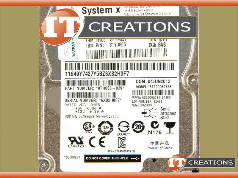 SEAGATE 900GB 10K RPM SAS 2.5 INCH (ST9900805SS-IBM)