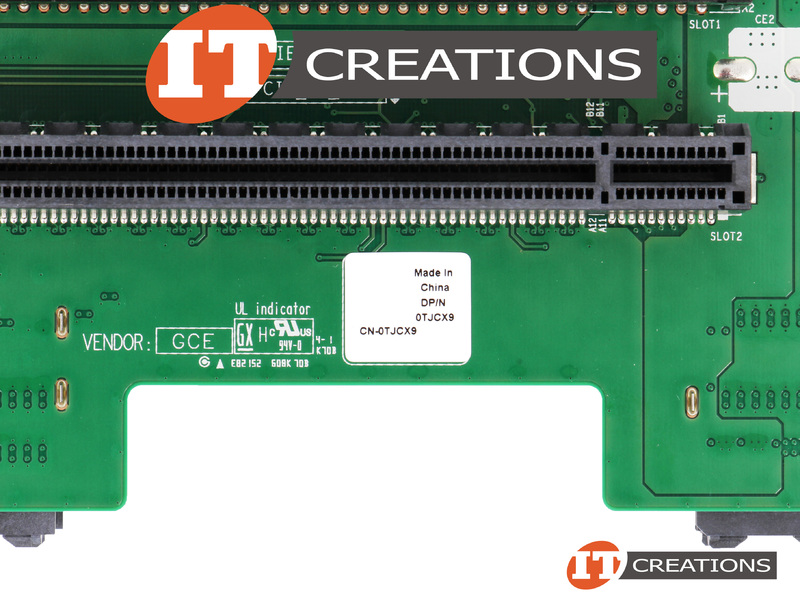 TJCX9 DELL DUAL X16 PCIE RISER BOARD FOR DELL EMC POWEREDGE R7515 - RISER  CARD SLOT2 PCI-E 3.0 X16 SLOT3 PCI-E 4.0 X16 - NO BRACKET / CAGE ( PN:  8PXM1 )
