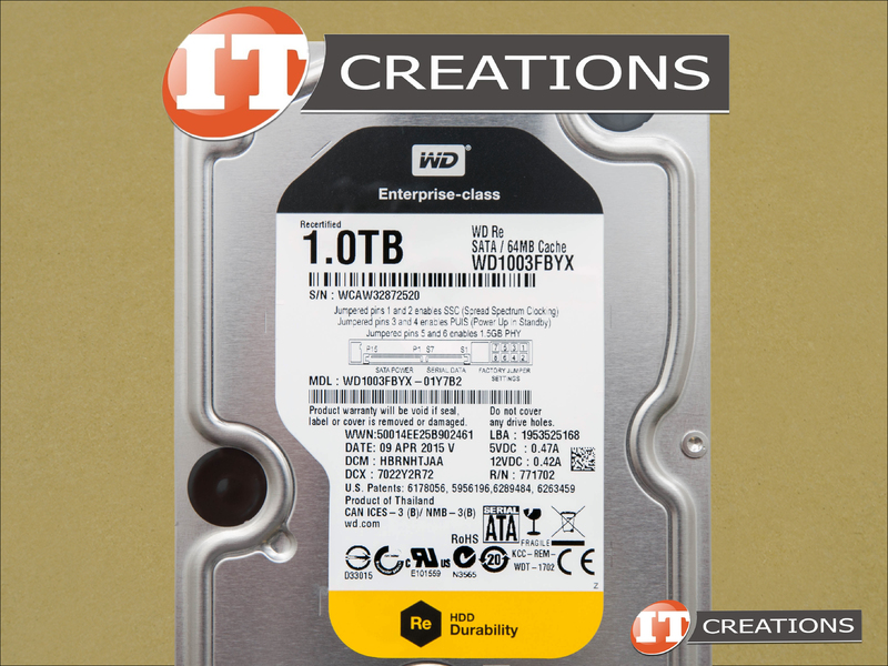 WD1003FBYX-01Y7B2 - Refurbished - WESTERN DIGITAL 1TB 7.2K RPM